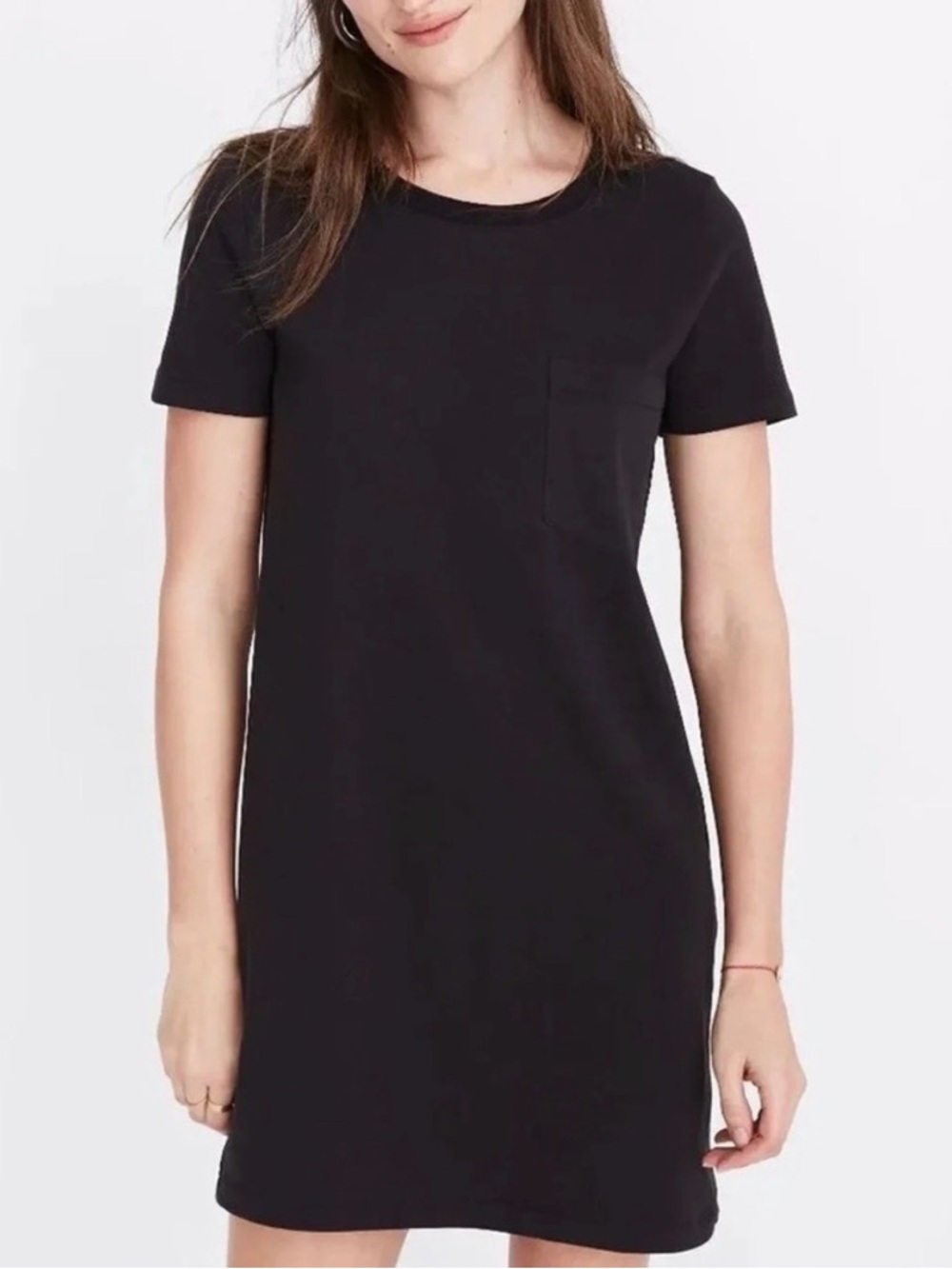 🌻 Madewell black pocket tee shirt dress. Size S.